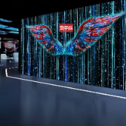 双子座，3d亮片翅膀壁纸工作室奶茶店美容院网红拍照打卡墙服...