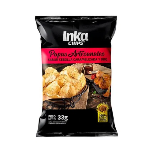 INKACHIPS PAPAS CRUJIENTES BBQ 33Grs x 36