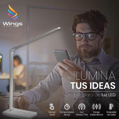 Lampara cargadora inalambrica de Celular