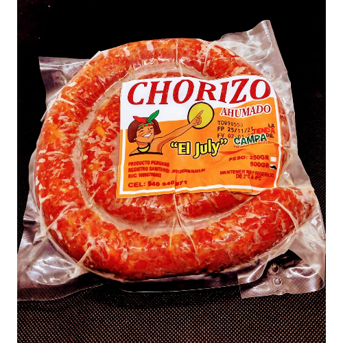 CHORIZO AHUMADO REGIONAL paquete 500gr