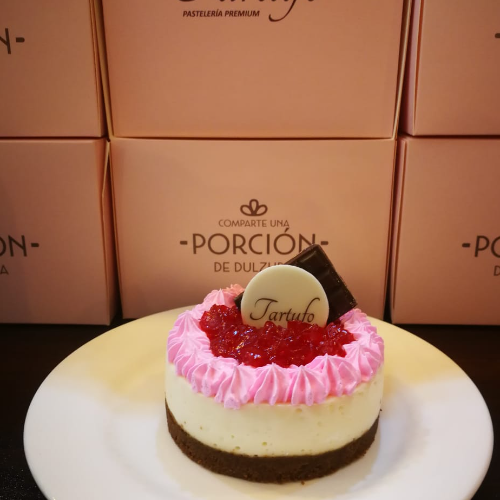 Porción de Pastel de Frambuesas