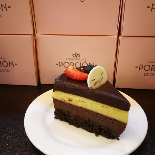 Porción de Pastel de Chocolate