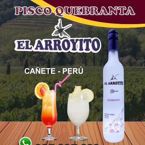PISCO QUEBRANTA BOTELLA DE 500ml