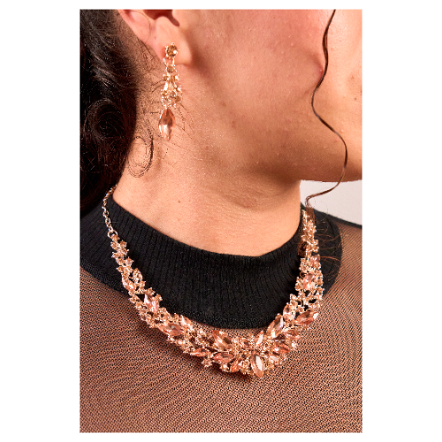 Set de aretes y collar Fiesta