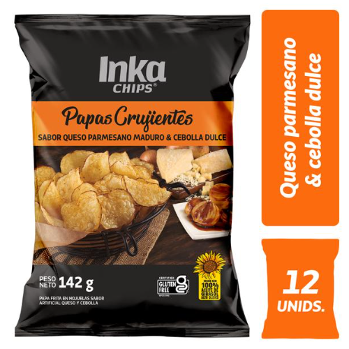 INKACHIPS PAPAS CRUJIENTES QUEZO PARMESANO  142Grs