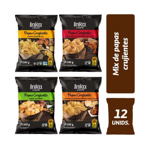 INKACHIPS MIX DE SABORES 142Grs x 12