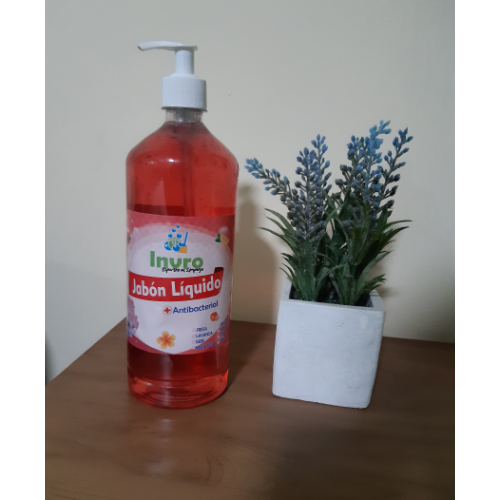 JABÓN LÍQUIDO ANTIBACTERIAL INVRO CON DISPENSADOR